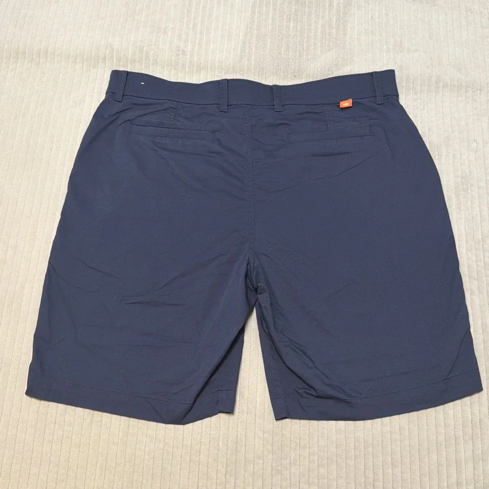Nike Dri-FIT Chino Shorts Mens 38 Navy Blue Stretch Golf Casual DA4139-451